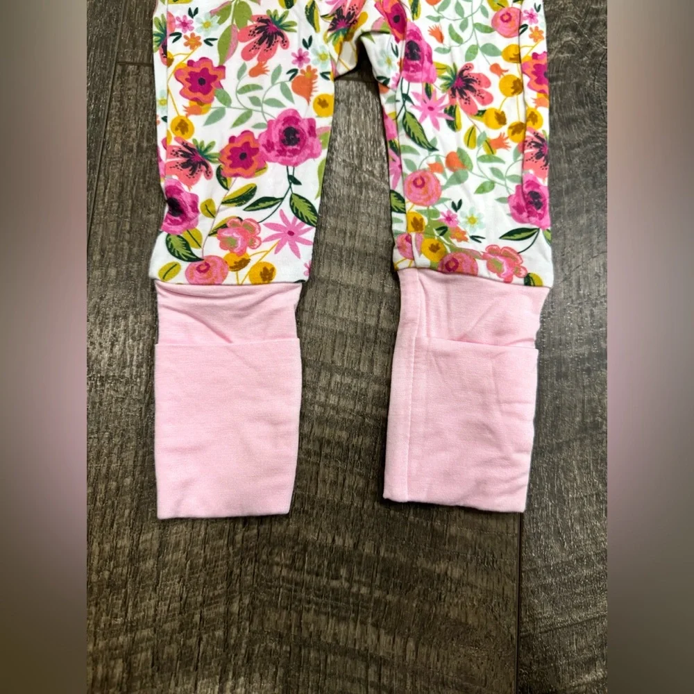 Floral print bamboo Sleepie Jammies 18-24m